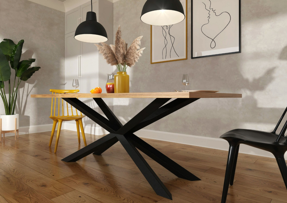 Stół z Litego Drewna Dębowego X