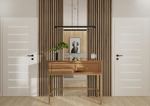 Lustrzana Konsola Miedziane Szkło