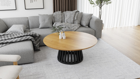 Okrągły Stół z Drewna Dębowego FiGG