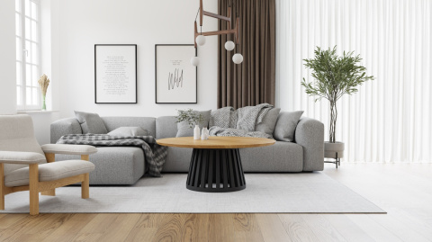 Okrągły Stół z Drewna Dębowego FiGG