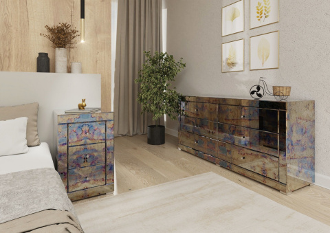 Szafka Nocna Antyczne Szkło 3