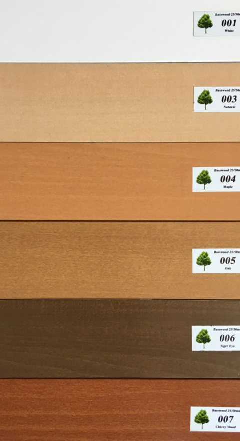 Żaluzje Drewniane 25mm PP