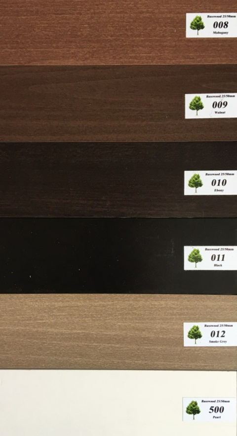 Żaluzje Drewniane 25mm PP