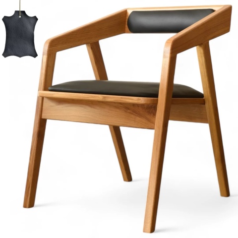 Fotel z drewna dębowego MODERN