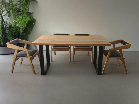 Fotel z drewna dębowego MODERN