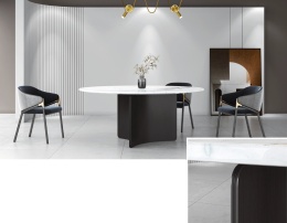 Stoł Okrągły Black Brushed