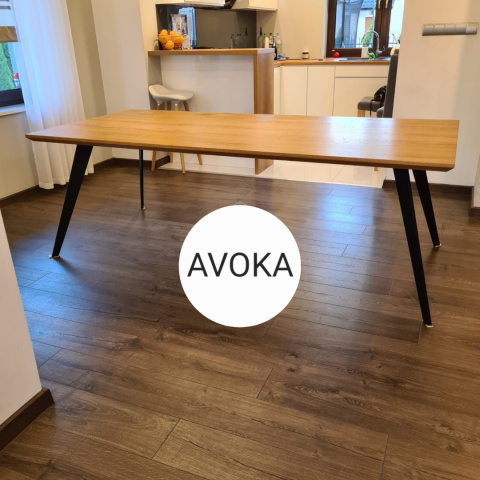 Stół Loft Leg z Litego Drewna Dębowego