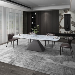 Stół do jadalni Czarny Szczotkowany