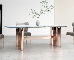 Stół do jadalni Shine Dark Brown