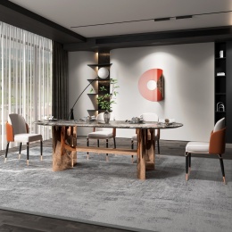 Stół do jadalni Shine Dark Brown