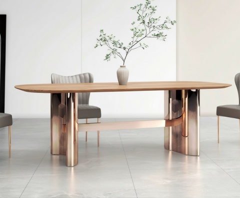 Stół do jadalni Shine Dark Brown