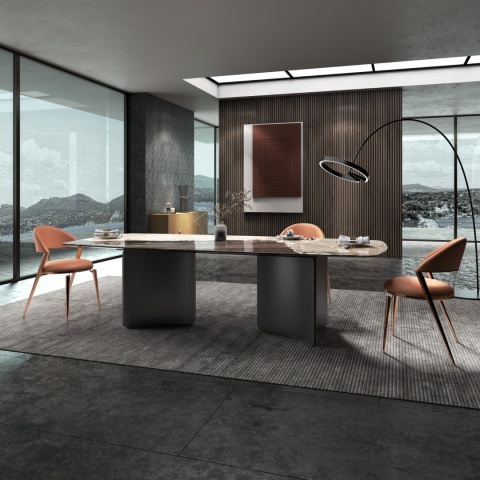 Stół do jadalni Twin Black Brushed